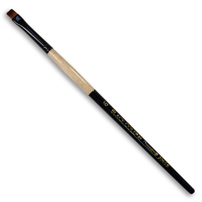 dynasty-black-gold-chisel-blender-206cb-6-short-handle-brush