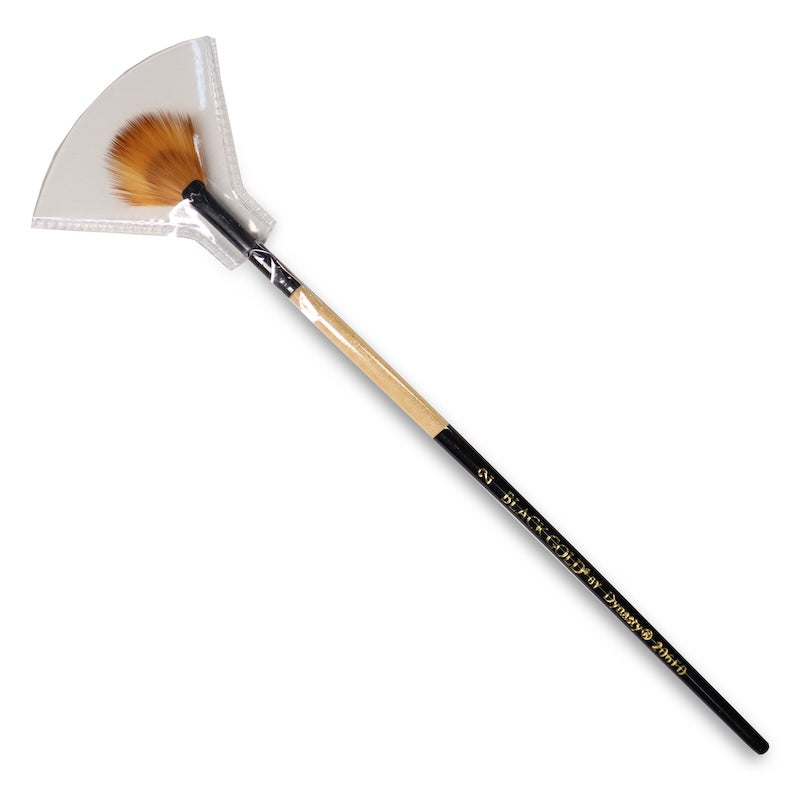 Fan Dango 206FD size 2 - Short Handle Brush Dynasty Black Gold