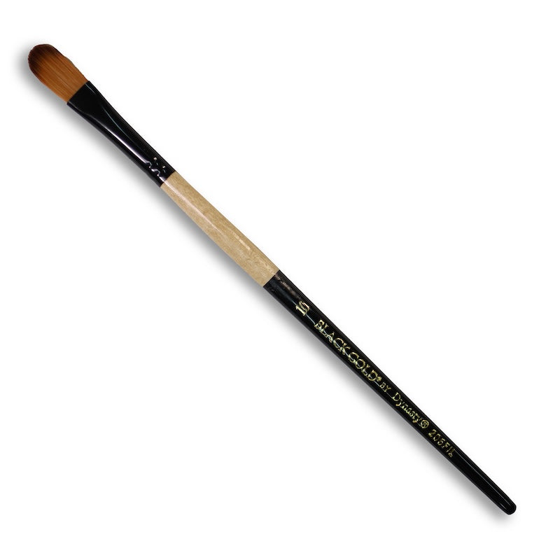 Filbert 206Fil size 10 - Short Handle Brush Dynasty Black Gold