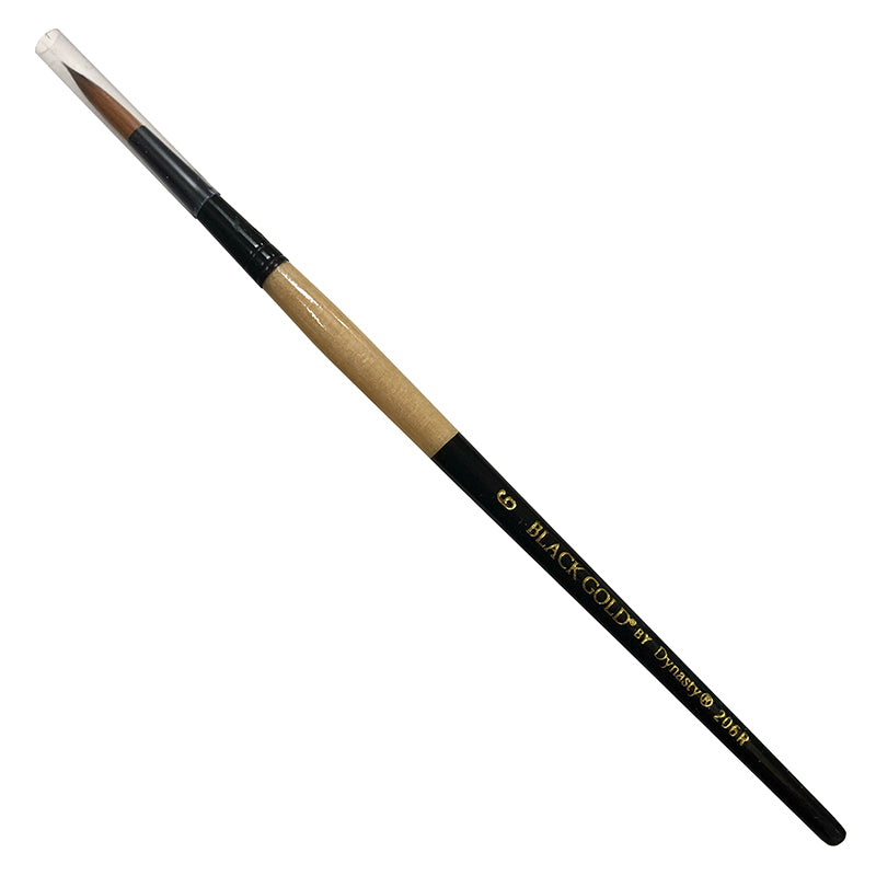 dynasty-black-gold-round-206r-6-short-handle-brush