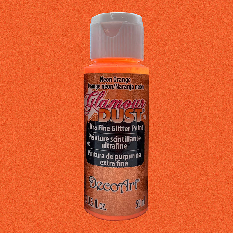 Neon Orange DGD27 - DecoArt Glamour Dust 59ml