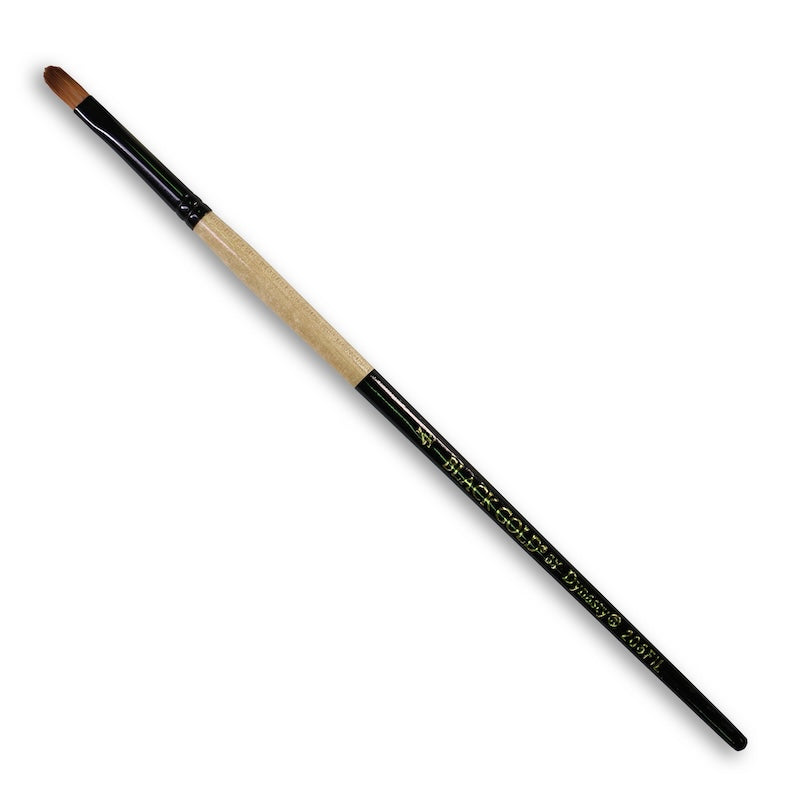 dynasty-black-gold-fan-filbert-206fil-4-short-handle-brush
