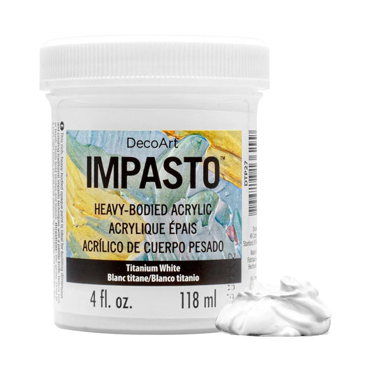 Titanium White DTP27 - DecoArt Impasto Paint 118ml